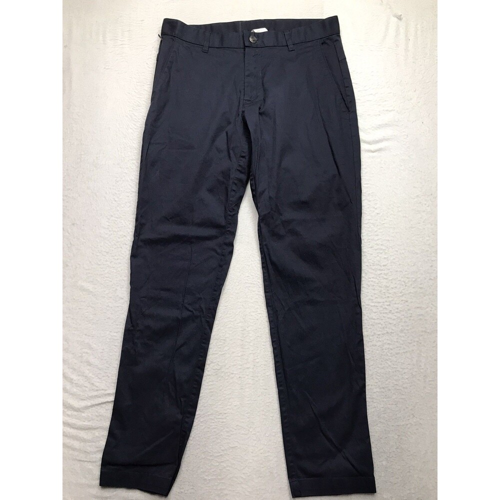 FABLETICS High Side Chino Pants Men 32x29 (32/32 tag) Navy Blue Stretch Golf